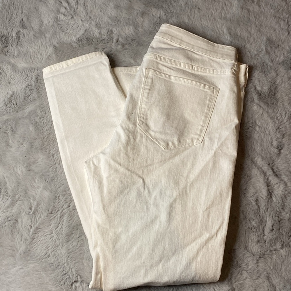 &Denim H&M White Skinny Ankle Regular Waist Jeans Size 32 - Picture 3 of 5